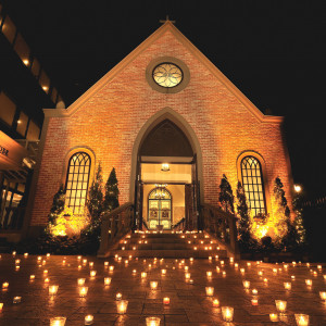 ナイトキャンドルで幻想的な空間|モルトン迎賓館 青森の写真(53959660)