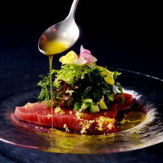 近海マグロのカルパッチョ