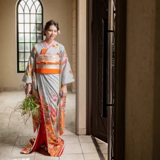 和装はお鬘と洋髪でも花嫁の印象が変わります