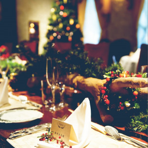 クリスマスらしい12月の披露宴|貝殻亭リゾート＆ガーデンの写真(2610310)