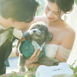 ペット*婚大切な家族と一緒に過ごす*おふたりだけのウェディングスタイル
