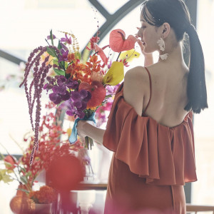 ご予算に合わせても選べる、豊富に揃う小物アイテムをご用意♪すべての当館のためにセレクトされたものばかり。お衣裳のデザインに合わせて、コーディネータからのアドバイスも|アニヴェルセル江坂（新大阪）の写真(56022775)