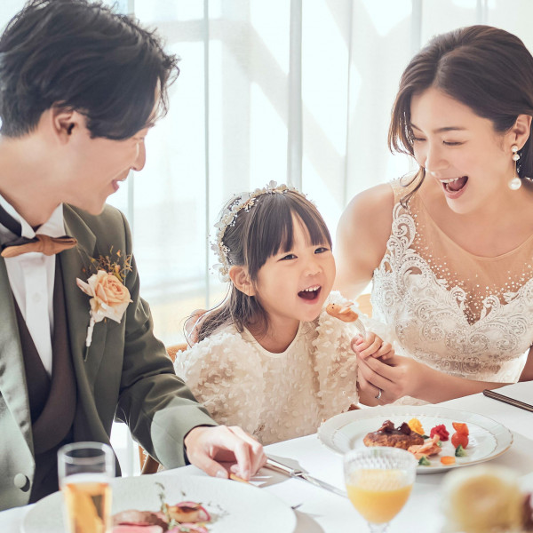 お子様と一緒に♪パパママキッズ婚！リングキッズやお子様と一緒に入場など様々な演出もご相談ください