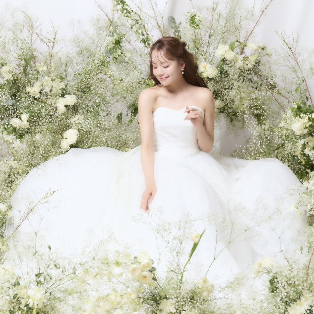 ウエディングドレス アニヴェルセル Aライン ウェディングドレス・和装(式場公式写真)：アニヴェルセル 江坂(新大阪