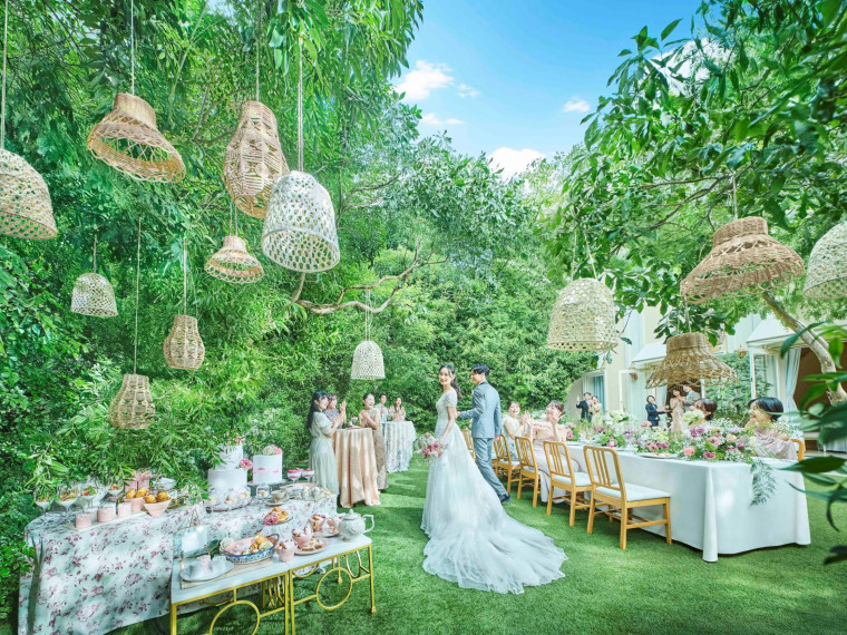 オシャレなガーデンで多彩な演出が叶う！オリジナルウエディング