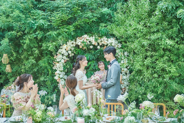 プライベートガーデンでは演出も自由自在