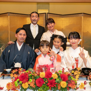 家族・親族に囲まれたアットホームなお食事会