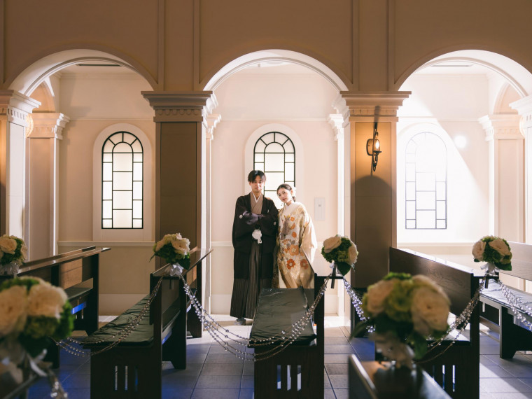 本格チャペルでまるで結婚式のような写真撮影！ロケフォトも！