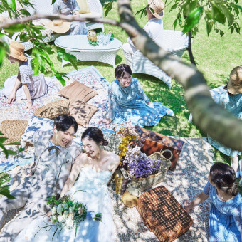 広大なガーデンも貸切