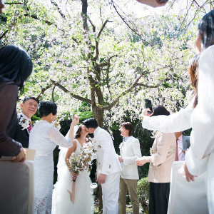 ホテルの日本庭園で叶う庭園挙式|ハイアット リージェンシー 京都の写真(40680519)