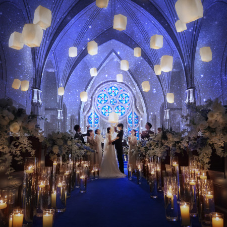 ロマンチックなトワイライトウエディング