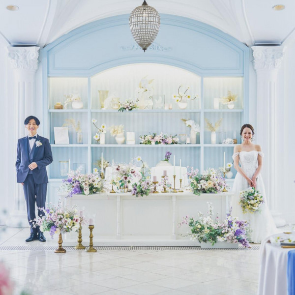 結婚式の披露宴会場でのお写真が撮れるプランもご用意！施設全体を使ってふたりの撮りたい希望を叶えます＊