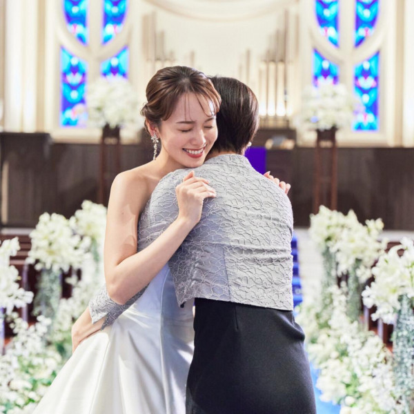 新たな家族が産まれる前に、自分の親への感謝を伝える結婚式*大切なゲストに見守られる中、最高のひととき