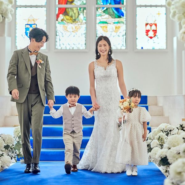 お子様のお披露目の舞台として人気の”パパママキッズ婚”「県内最大級の大聖堂」で一生の思い出に残る1日
