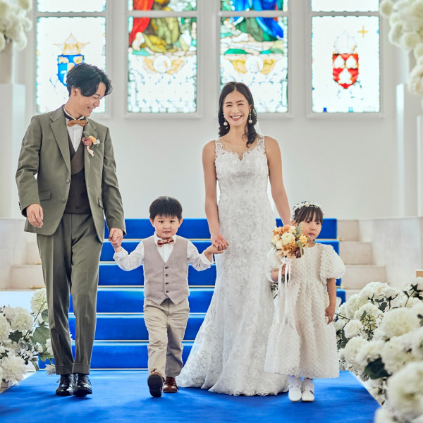 お子様のお披露目の舞台として人気の”パパママキッズ婚”「県内最大級の大聖堂」で一生の思い出に残る1日