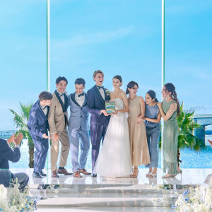 《100組100通りの挙式スタイルのご提案★》結婚式当日の挙セレモニーの内容は、おふたりのことをヒアリングし、ご希望を理解した専属プランナーと打合せをして決めていきます♪|Mandarin Port（マンダリンポルト）●BRASSグループの写真(44873178)