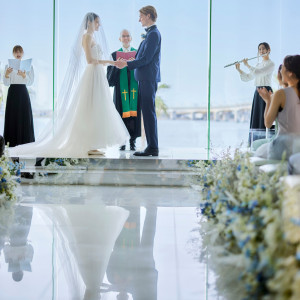 《100組100通りの挙式スタイルのご提案★》結婚式当日の挙セレモニーの内容は、おふたりのことをヒアリングし、ご希望を理解した専属プランナーと打合せをして決めていきます♪|Mandarin Port（マンダリンポルト）●BRASSグループの写真(44874695)