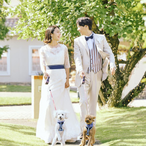 愛犬と一緒に結婚式もできる♪リングドックの演出も|ララシャンス迎賓館(宮崎)の写真(48644154)