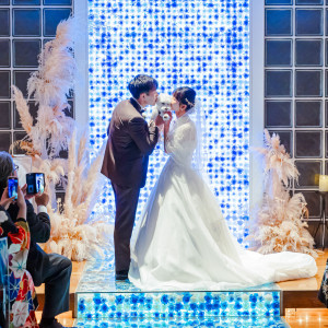 【ペットwedding】誓いのキスはわんちゃんに♪|ウエディングレストラン ジュレの写真(50488666)