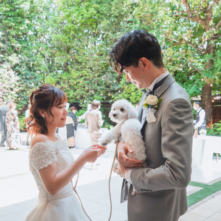 【ペットwedding】ガーデン付一軒家なので大好きなペットと一緒にチャペル＆パーティ会場で一日お過ごしいただけます！
