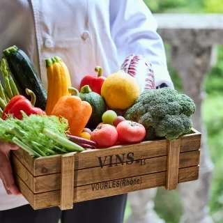 色鮮やかな高原野菜は、野菜本来のおいしさを楽しめゲストからも好評！