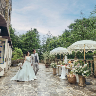 ガーデンテラスを使ったリゾート気分も楽しめるおもてなしも人気