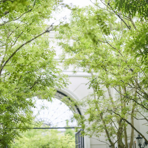 緑溢れるゲートからゲストをおもてなし|京都 アートグレイス ウエディングヒルズの写真(25645989)
