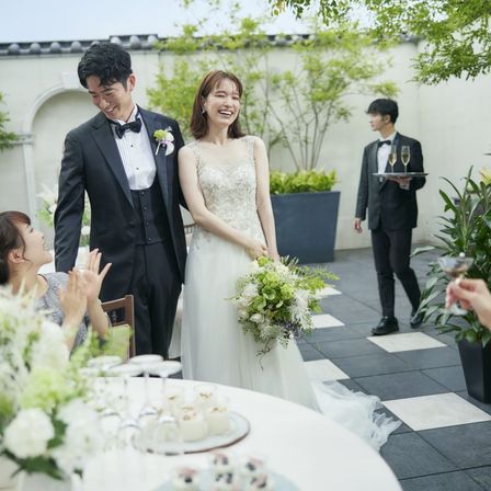 【光琳邸-KOHRIN-】爽やかな風を感じながらゲストと会話を楽しむ時間を|京都 アートグレイス ウエディングヒルズの写真(25646310)