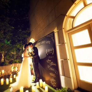 キャンドルを灯して幻想的な空間に|ロザンジュイア広尾迎賓館（LOSANGEIA）の写真(6218284)