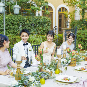 ガーデンでの会食も叶う|グランラセーレレガロの写真(17963026)