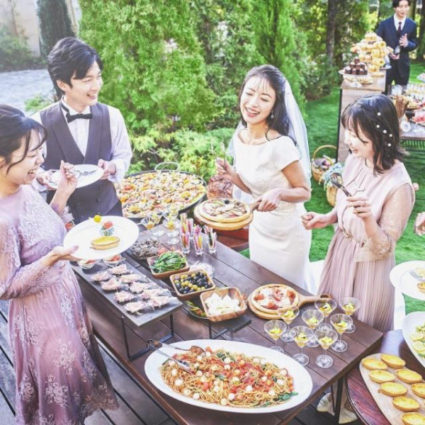 ゲストと近い距離で楽しめるアットホームなパーティー