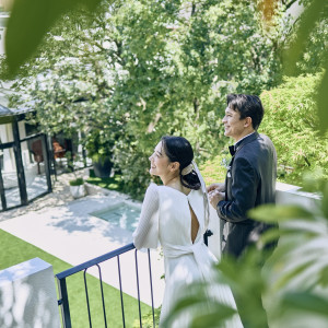 都会の喧騒を忘れて優雅なひと時を過ごせる緑豊かなガーデン|ニーズ青山 by T&G WEDDING (旧 青山迎賓館)の写真(52353602)