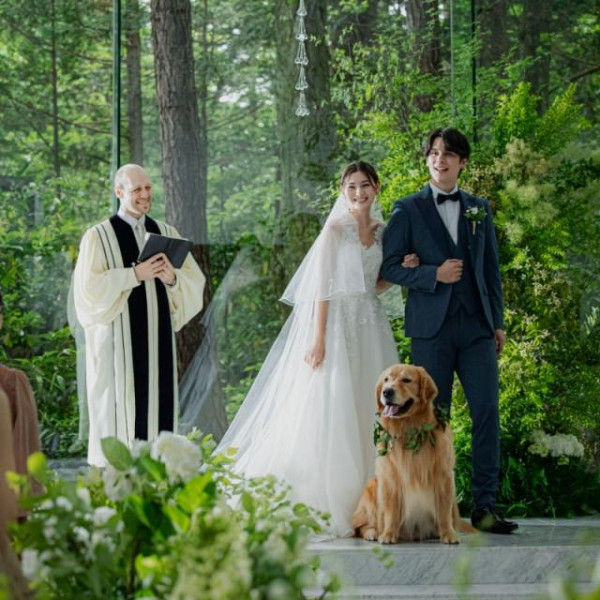 チャペルでのリングドッグももちろん可能