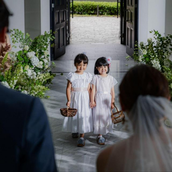 お子様の挙式のお手伝いはハートフルな演出に