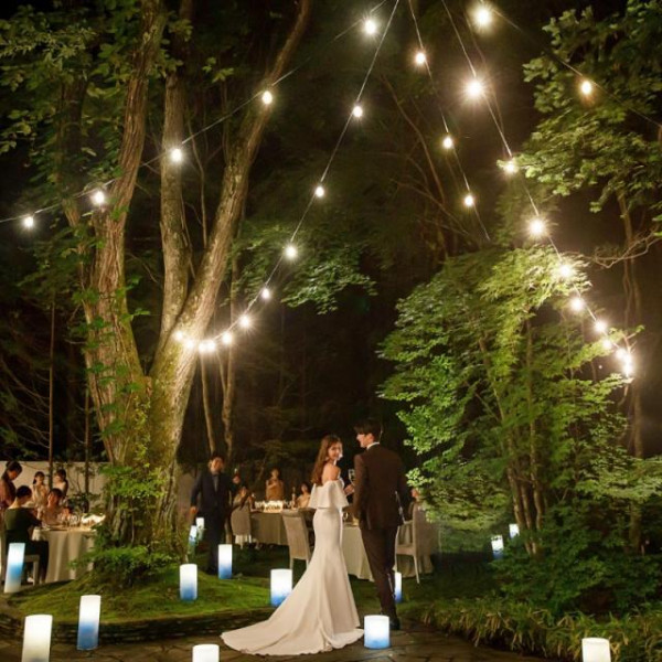 空気が澄んだ秋の軽井沢でゲストへおもてなし