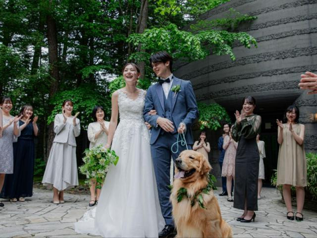 貸切邸宅だから挙式から披露宴まで愛犬と【ずっと一緒】のウェディング