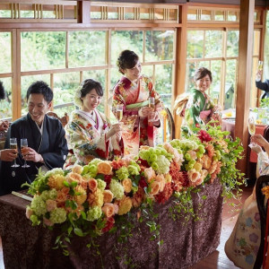 開放的でモダンな披露宴会場|神戸北野ハンター迎賓館の写真(6609589)