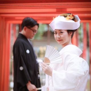 近隣の神社で神前式も・・外部挙式もスタッフがしっかりサポート