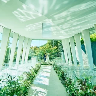 『チャペル重視の花嫁さま』自然と調和したチャペル体験