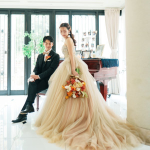 「可愛さ、綺麗さ、品の良さ」どんな自分になりたいか、丁寧にヒアリングしながら、花嫁自身の魅力を最大限に輝かせるヘアメイクをしてくれる|覚王山ル・アンジェ教会の写真(52307211)