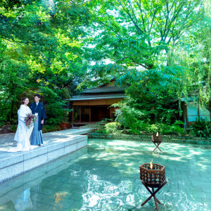 水辺と緑が美しい石舞台|名古屋 河文の写真(52985638)