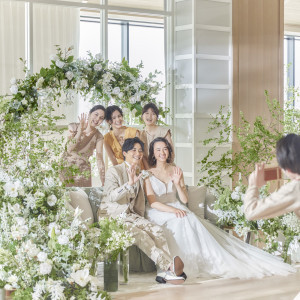 ソファ席はフォトスポットに♪|アルカンシエル横浜 luxemariage（アルカンシエルグループ）の写真(43487204)