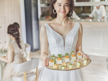 感謝を、
式のまんなかに。