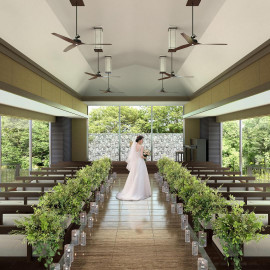 ◆初見学も安心◆自然光溢れるチャペル体験×豪華試食*QUO1万円付