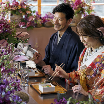 日本二大料理屋「金田中」の名店の味で大切なゲストの皆様をおもてなし。