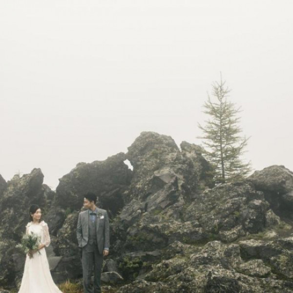 小雨の霧も幻想的な雰囲気に。