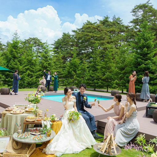 軽井沢プリンスホテル  フォレスターナ軽井沢の結婚式の公式写真（1枚目）