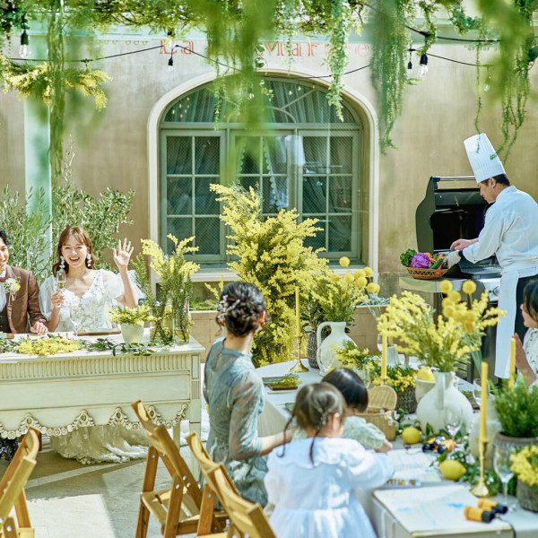 ガーデンでのパーティーも可能です。