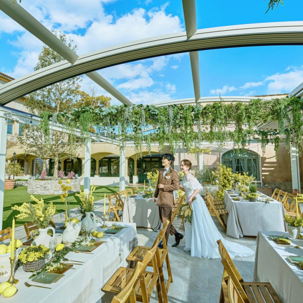 2024年3月にリニューアルしたガーデンは全天候型！