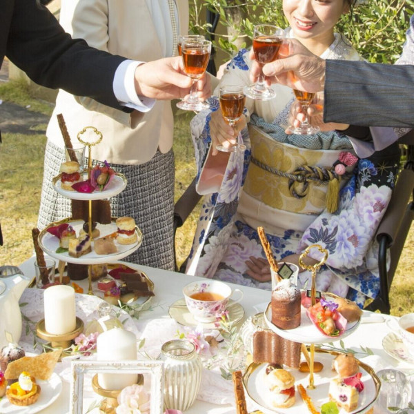 リニューアルしたガーデンでアットホームなアフタヌーンティーパーティーが可能☆